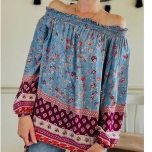 BEACH LUNCH LOUNGE Blouse sz small